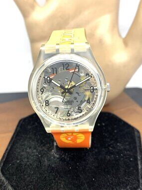 Swatch Unisex Watch GK209F New York Swiss Quartz Vintage 1994 Rubber 34mm